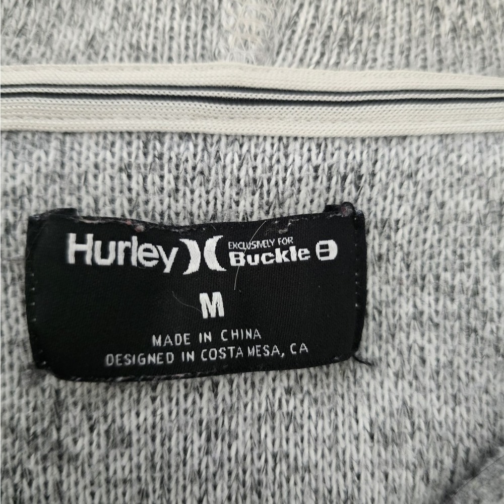 Hurley Exclusively for Buckle Gray Pullover Hoodie Sweatshirt Sz M - Picture 3 of 6